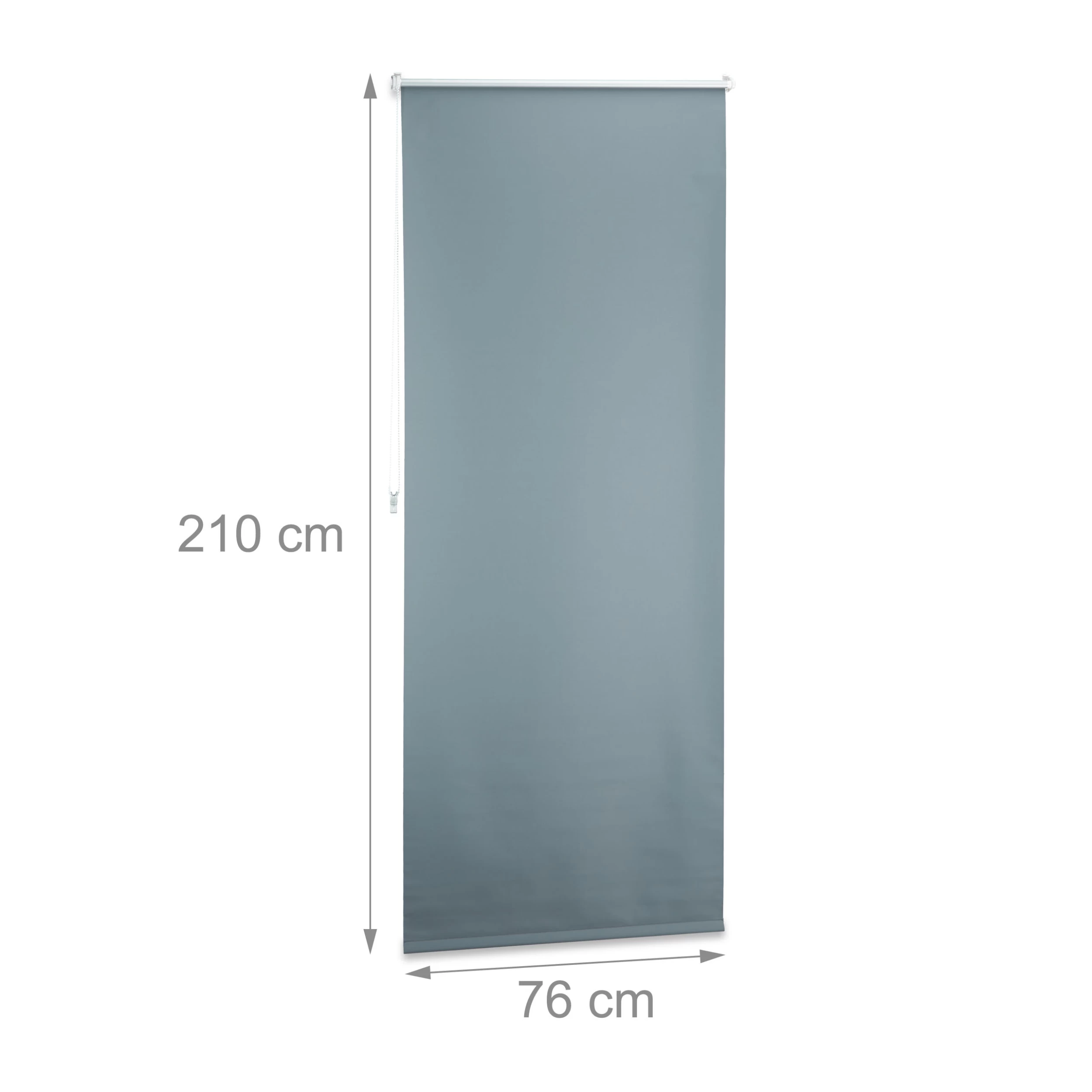 Verdunkelungsrollo In Grau - (B)80 X(H) 210cm – Bild 3