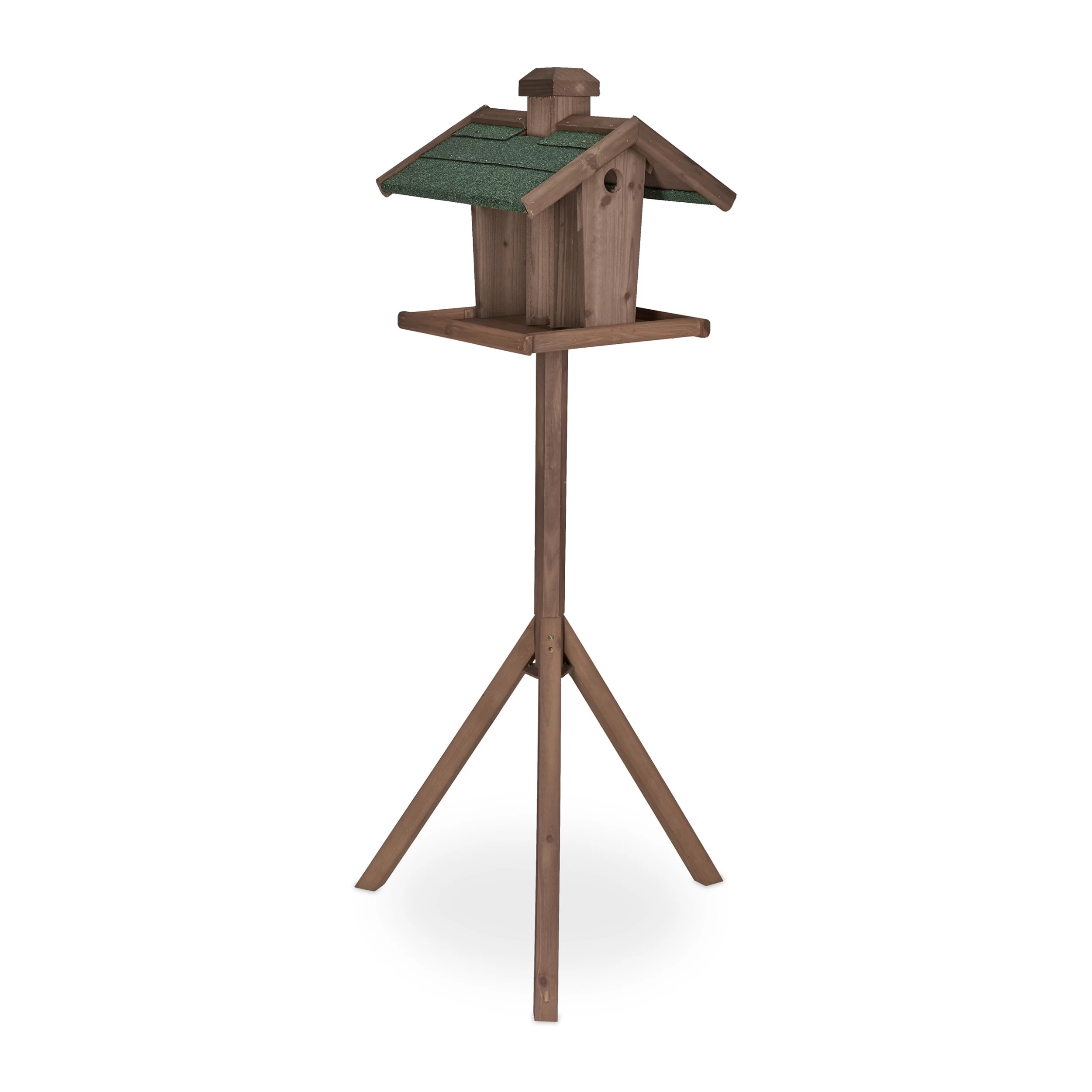 Vogelfutterhaus In Braun/ Grün - (B)68 X (H)137 X (T)55 Cm