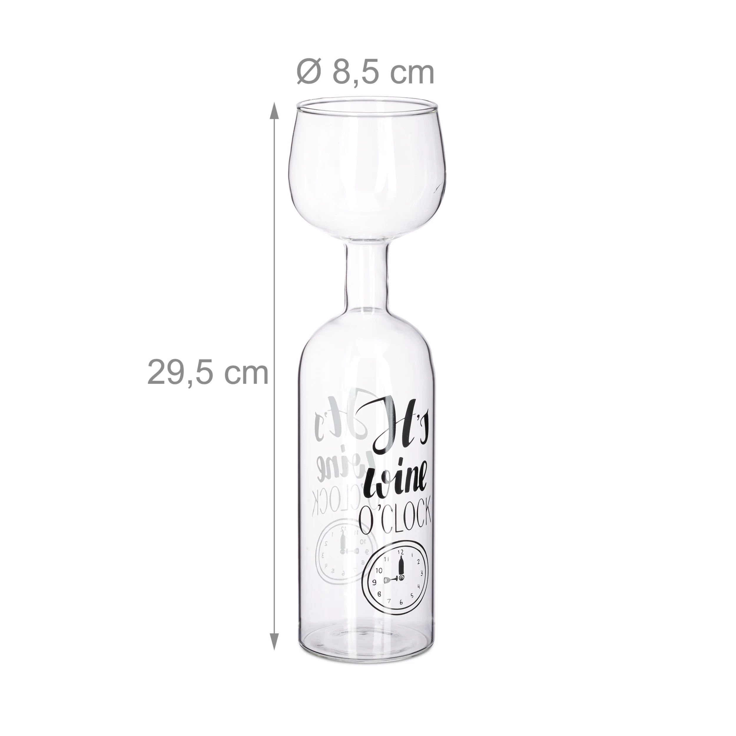 Weinflasche Glas In Transparent - 750 Ml – Bild 4