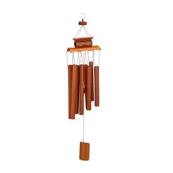 Windspiel In Braun - (B)14 X (H)60 Cm