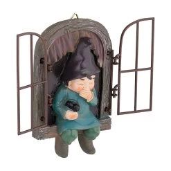 Zwerg Mit Fenster In Bunt