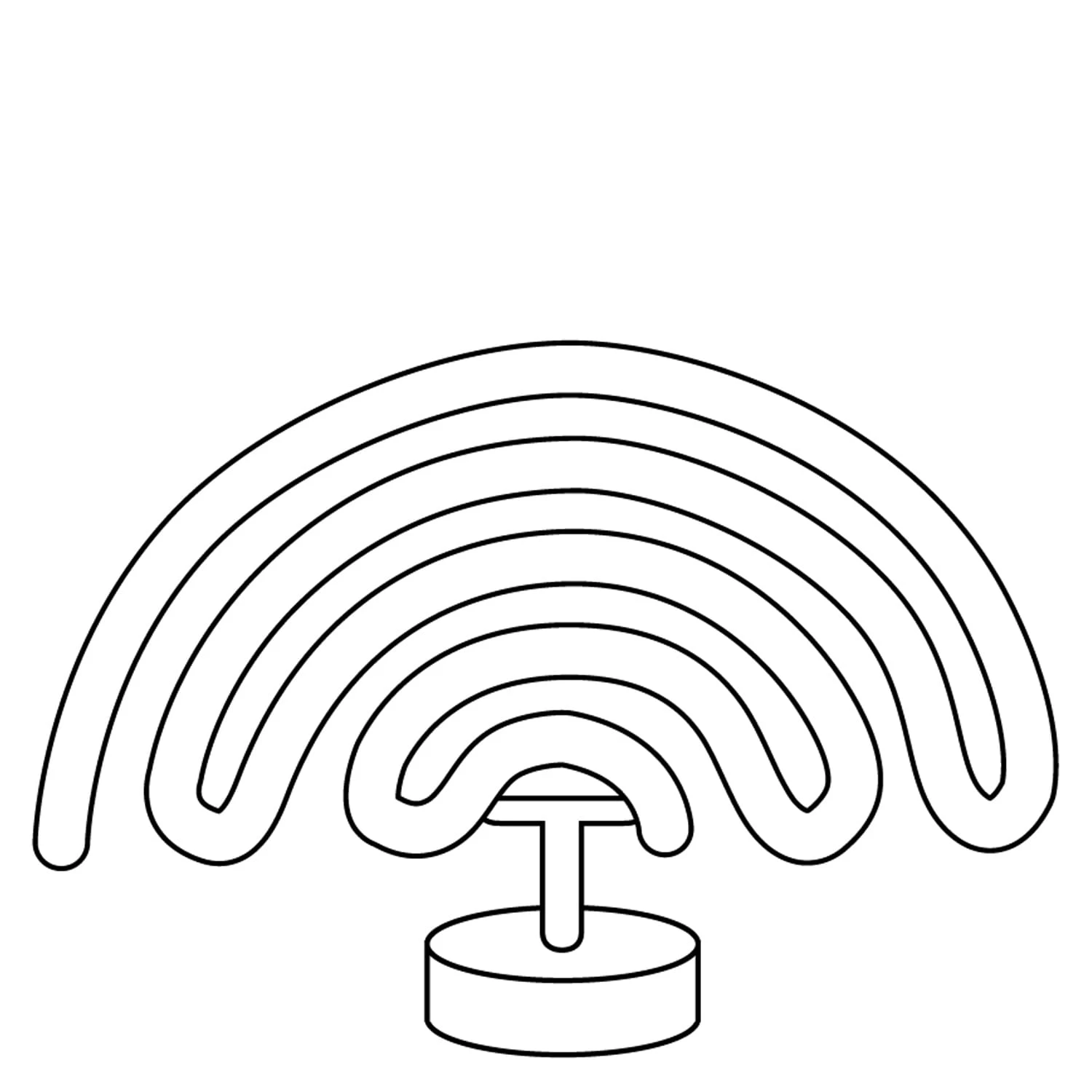 LED Neon Dekofigur Regenbogen In Bunt - H: 19cm – Bild 3
