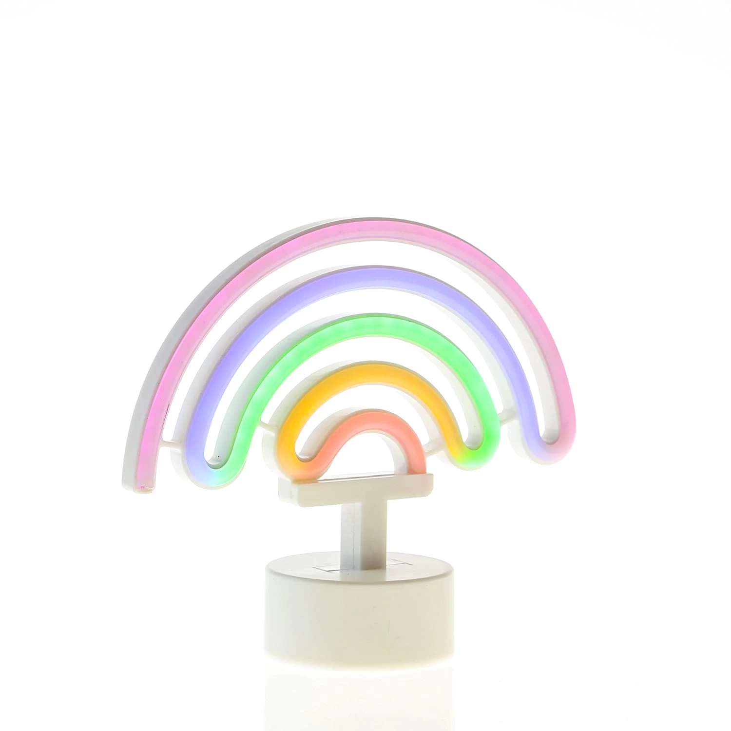 LED Neon Dekofigur Regenbogen In Bunt - H: 19cm – Bild 4