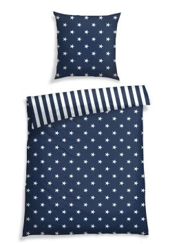 Schiesser Bettwäsche Sterne In Blau