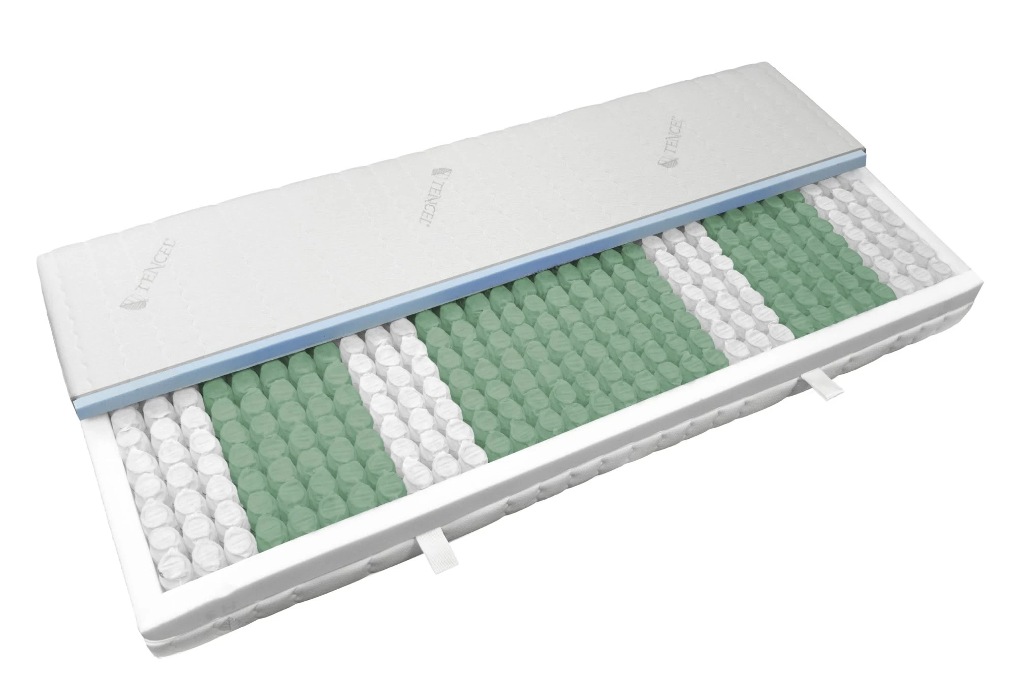 7-Zonen Taschenfederkernmatratze "Comfort" In Weiß - H2 (bis 80 Kg)