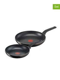 Tefal 2er-Set: Bratpfannen "Extra Cook & Clean" In Schwarz