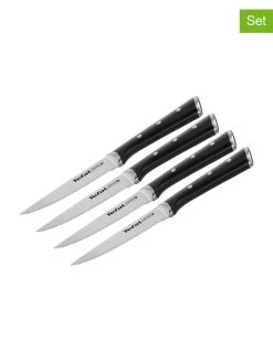 Tefal 4er-Set: Steakmesser "Ice Force" In Schwarz - (L)11 Cm