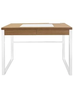 Schreibtisch In Natur/ Weiß - (B)100 X (H)74 X (T)50,3 Cm