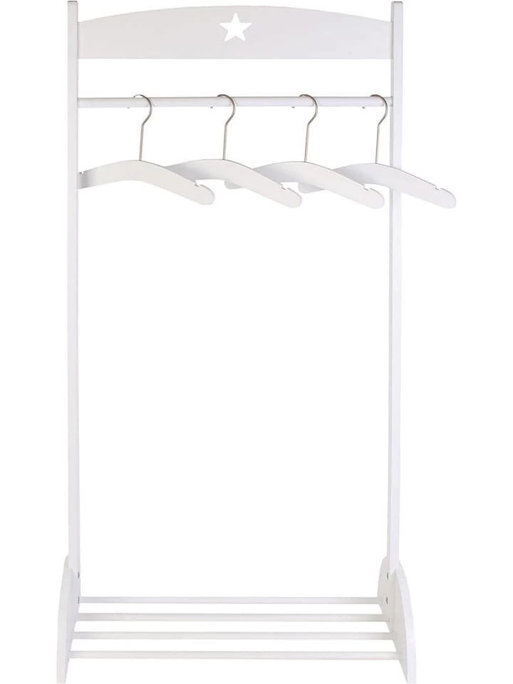 Kindergarderobe In Weiß - (B)60 X (H)121 X (T)30 Cm – Bild 2