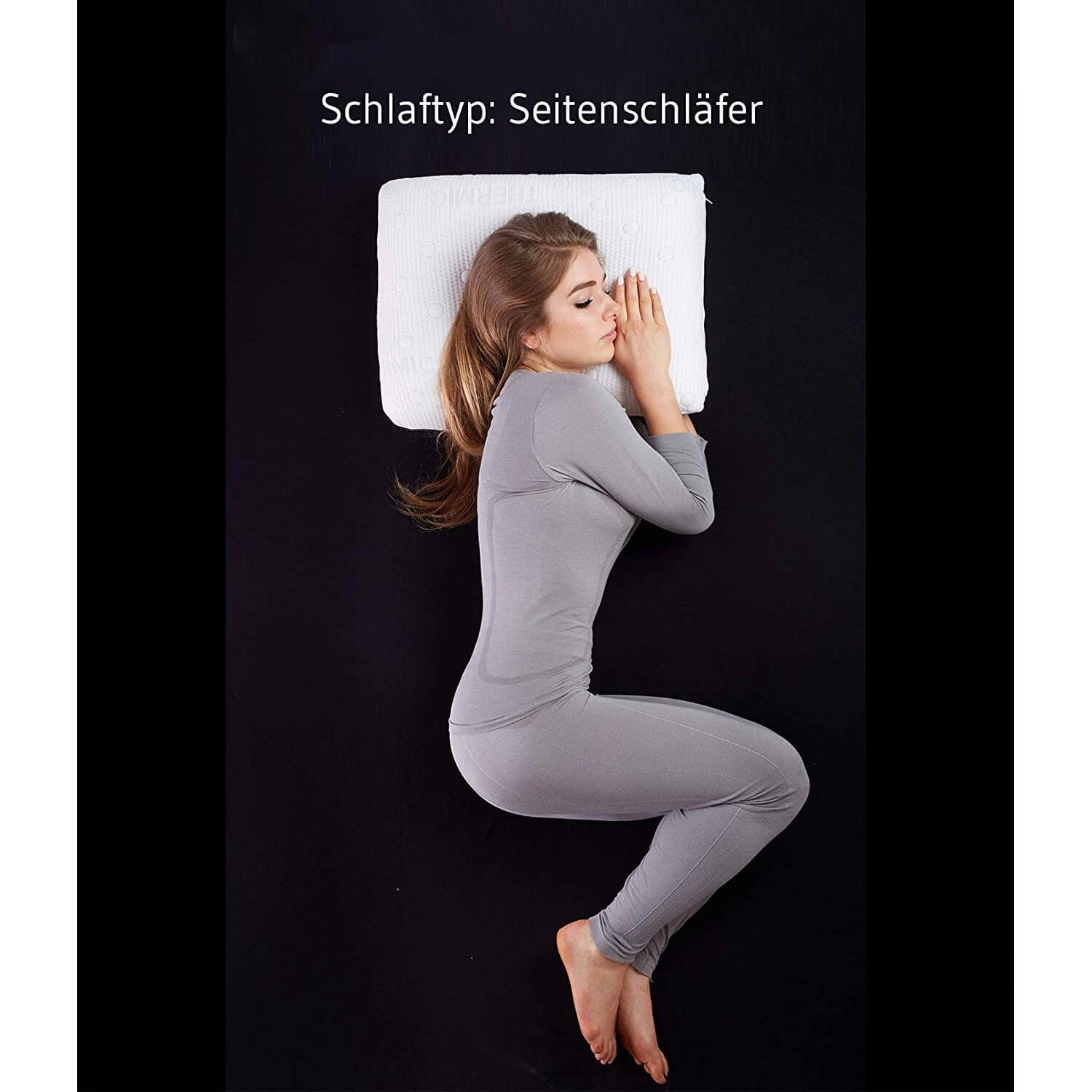 Seitenschläferkissen "GIANFAR" Mit Ergonomischem Nackenbogen Und Thermo-Bezug – Bild 4
