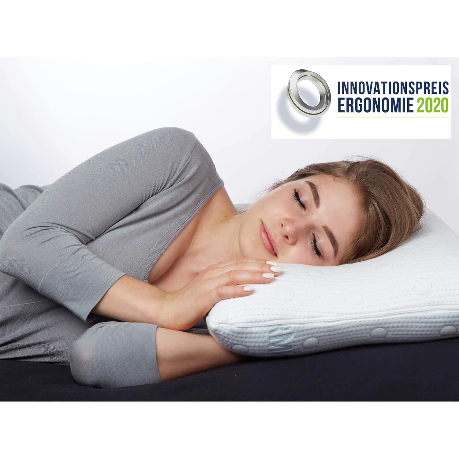 Seitenschläferkissen "GIANFAR" Mit Ergonomischem Nackenbogen Und Thermo-Bezug – Bild 5