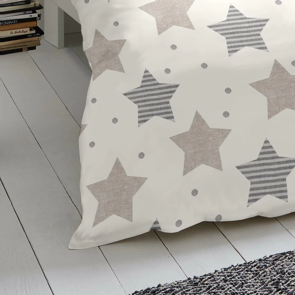 Bettwäsche Sterne In Beige – Bild 4