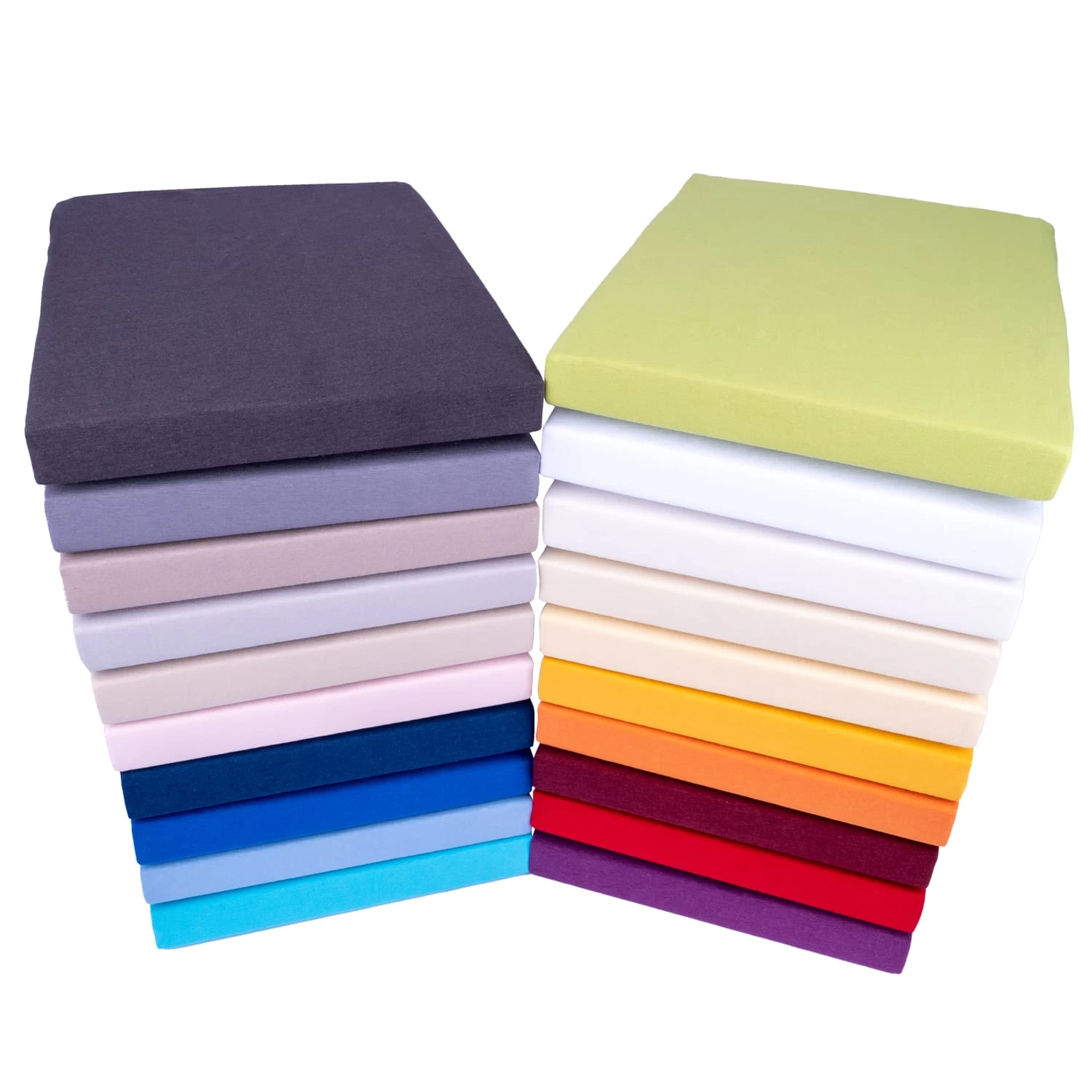 Comfort Jersey Spannbettlaken In Creme – Bild 2