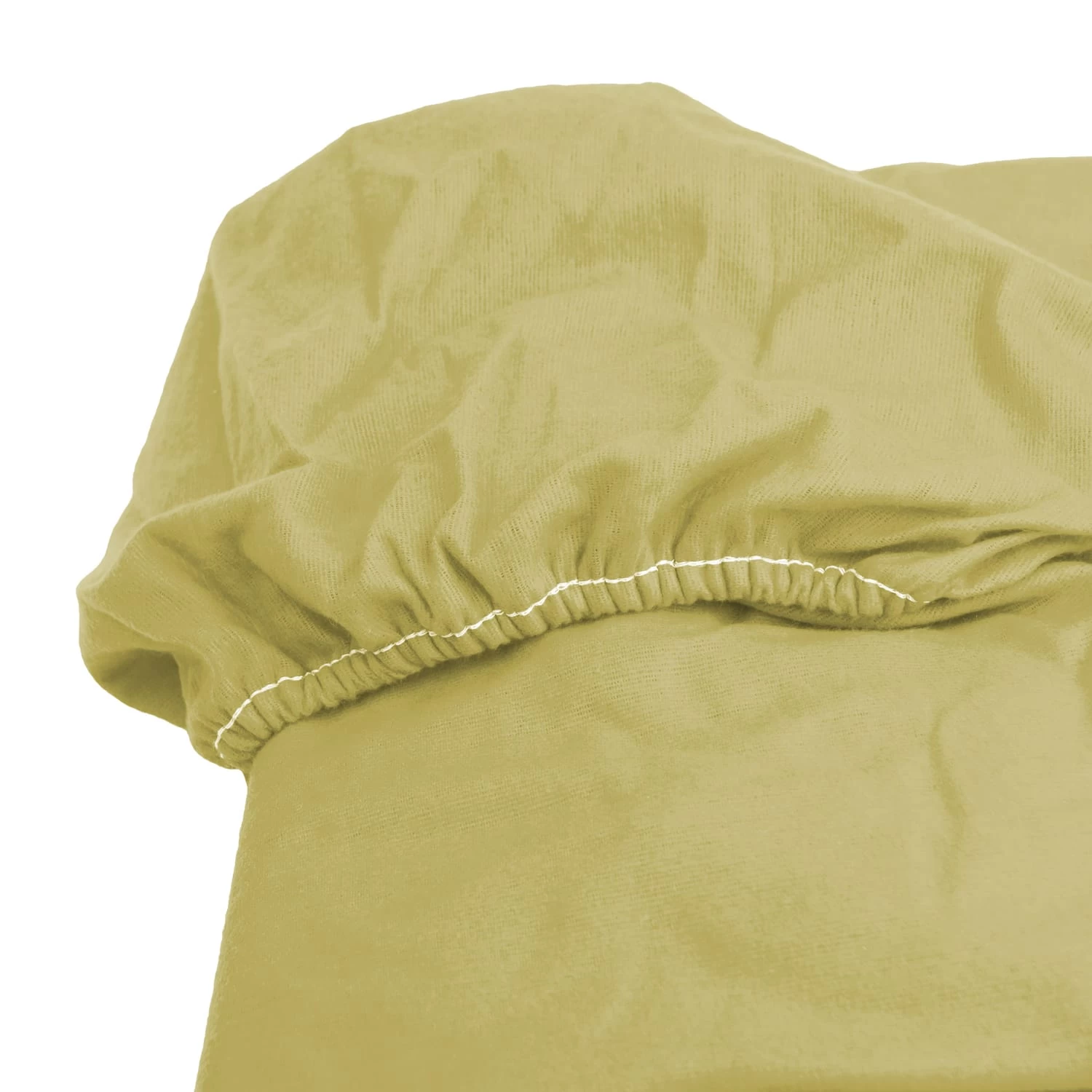 Feinbiber Spannbettlaken In Grün – Bild 2