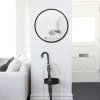 Umbra Runder Wandspiegel Hub Schwarz Ø 24cm In Schwarz