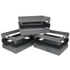 3er Set Holzkiste In Schwarz