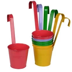 7er Set Hängetöpfe In Bunt