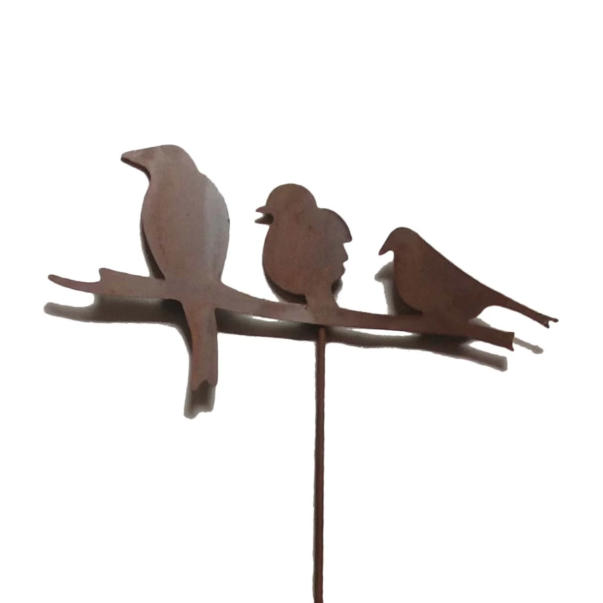 Gartenstecker Rost Vögel In Braun