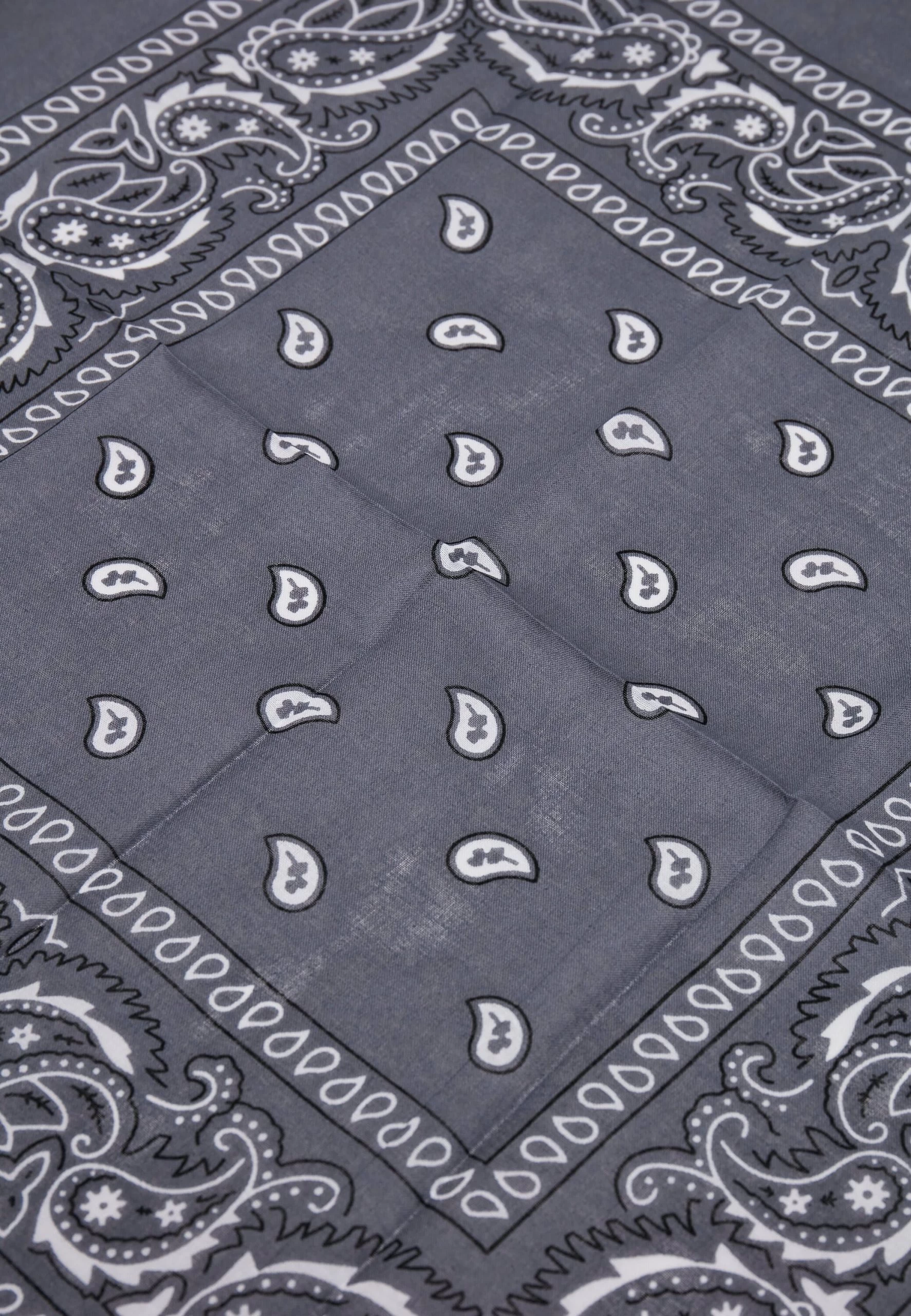 URBAN CLASSICS Bandana In Grau – Bild 3