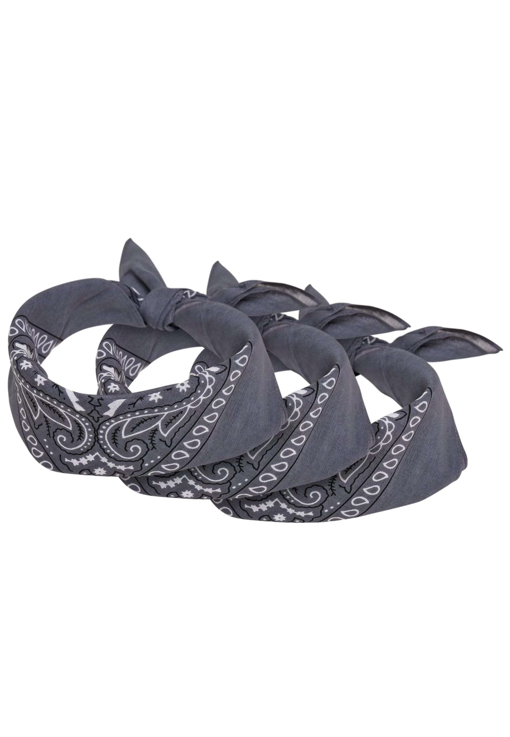URBAN CLASSICS Bandana In Grau – Bild 4