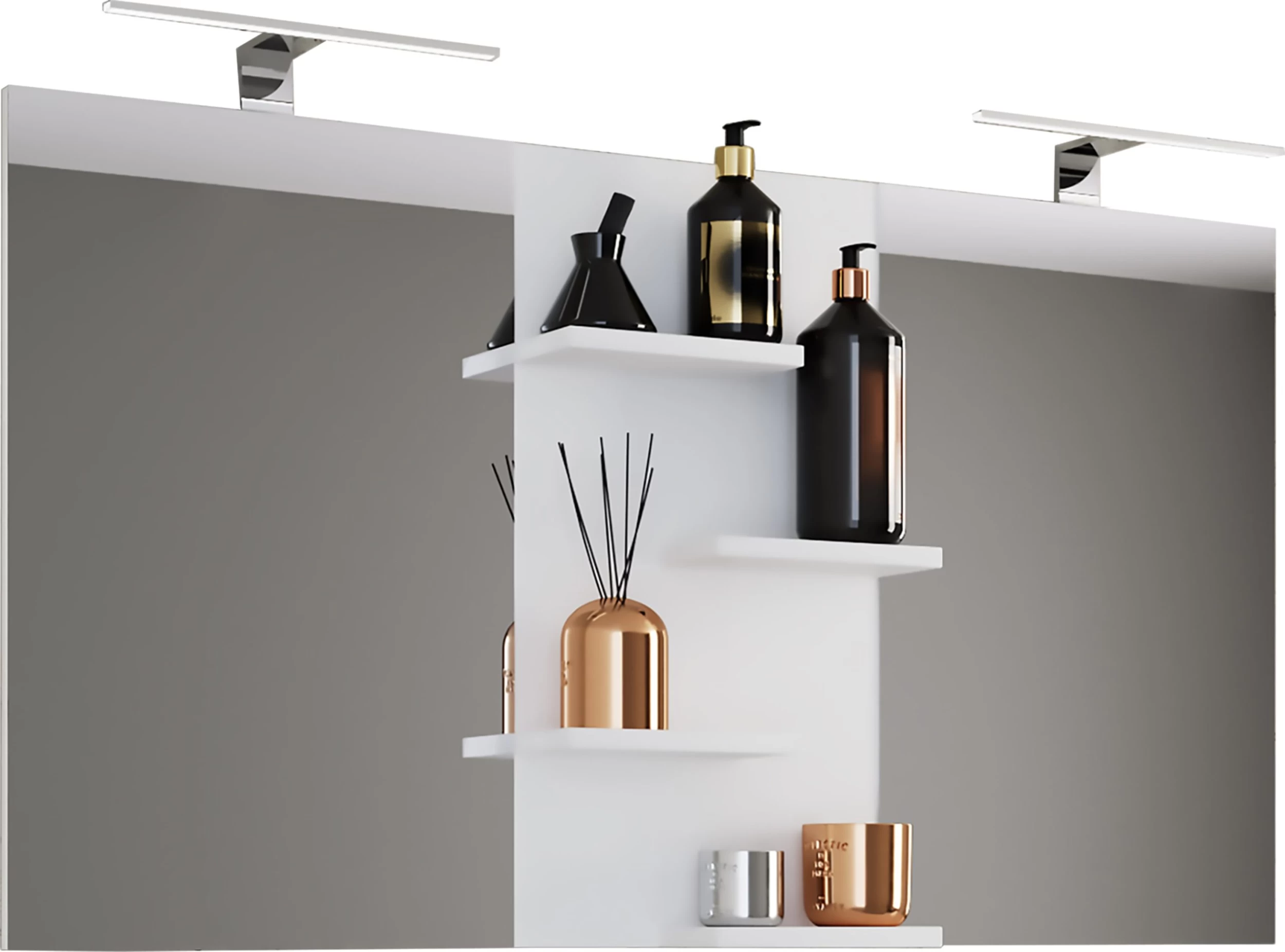 Breiter Bad Spiegel Budasi Mit Ablage Modellbezeichnung In Weiß