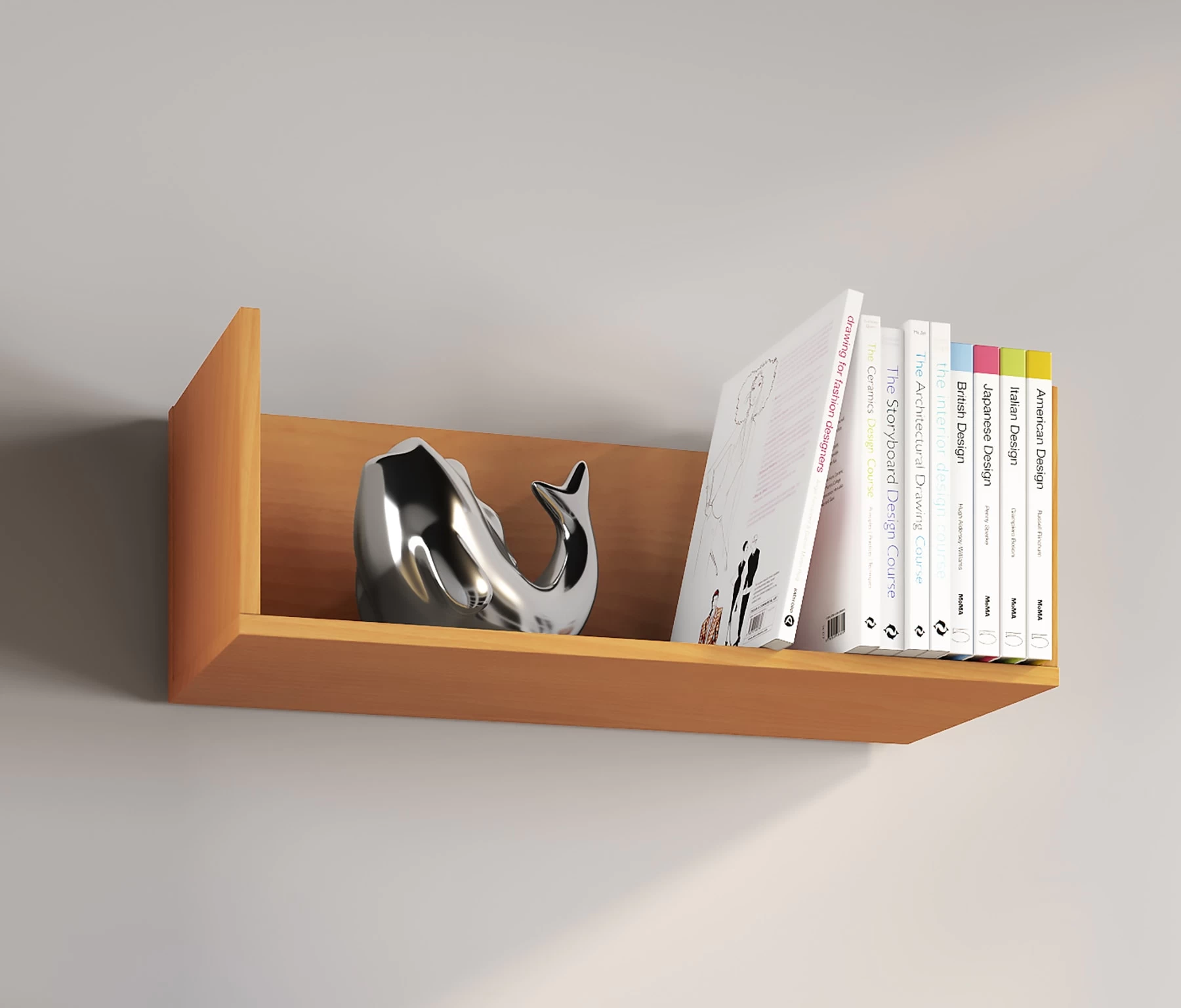 Holz Wandregal Wandboard Hängeregal Lona In Buche – Bild 3