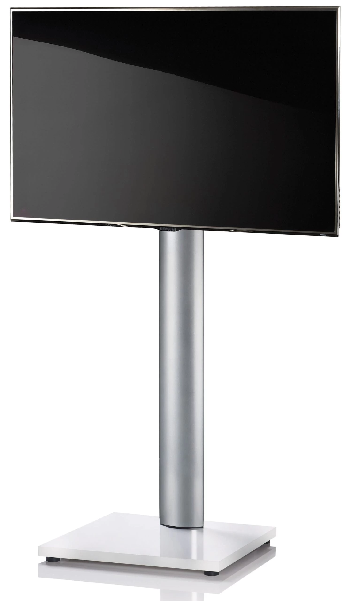 TV Fernseh Standfuß Alu Onu In Weißlack – Bild 2