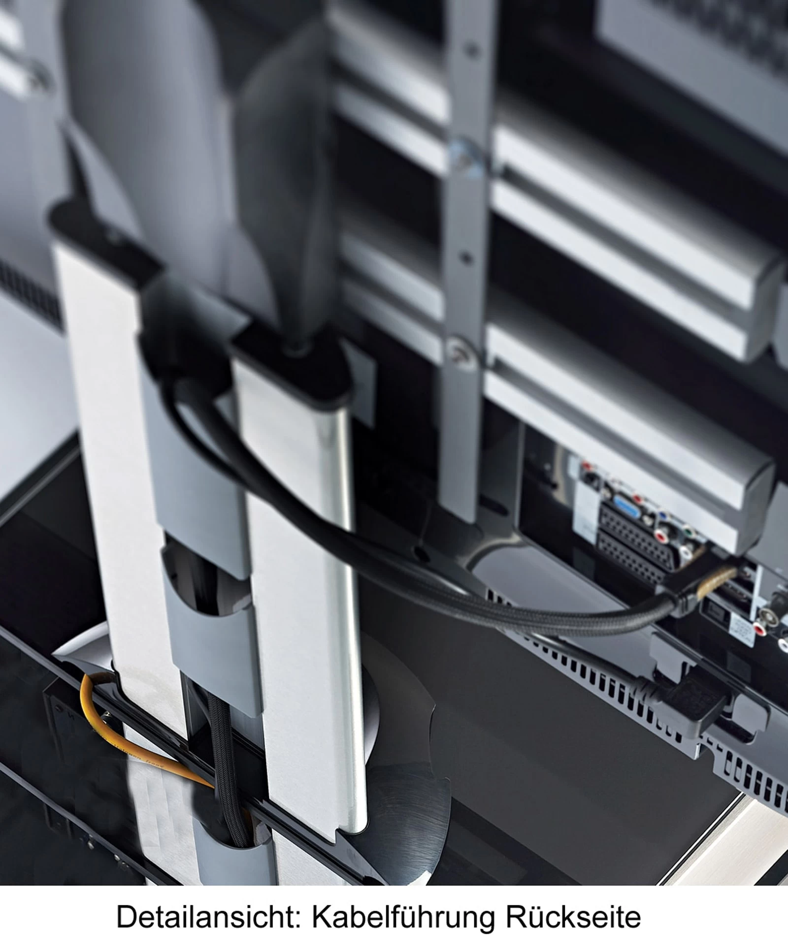 TV Fernseh Standfuß Alu Onu In Weißlack – Bild 5