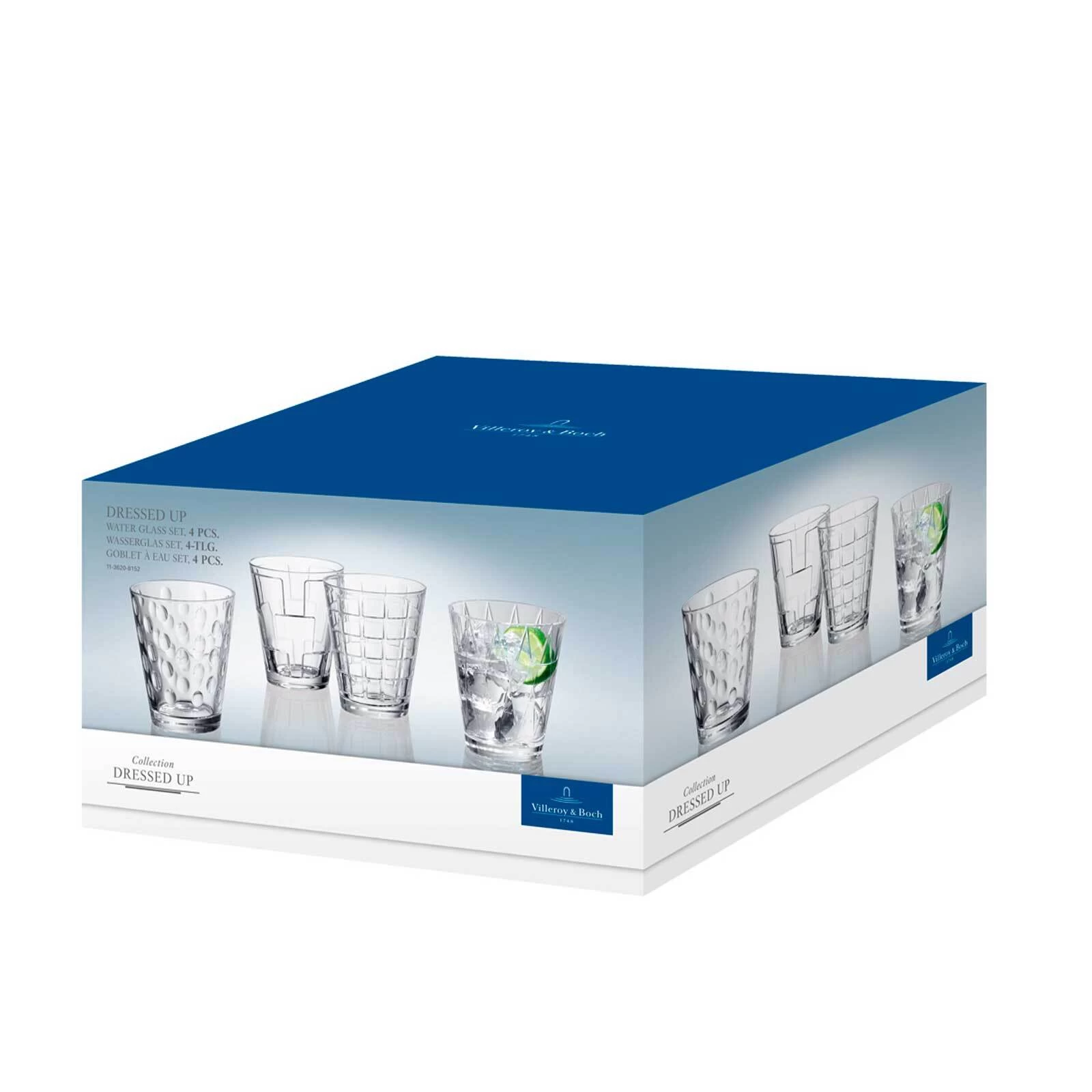 Villeroy & Boch 4er Set Wassergläser Dressed Up 310 Ml In Transparent – Bild 2