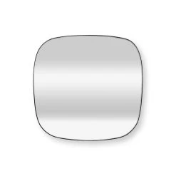 VTwonen Spiegel "Hanging Matt Black" In Schwarz - 42x42x0.2cm