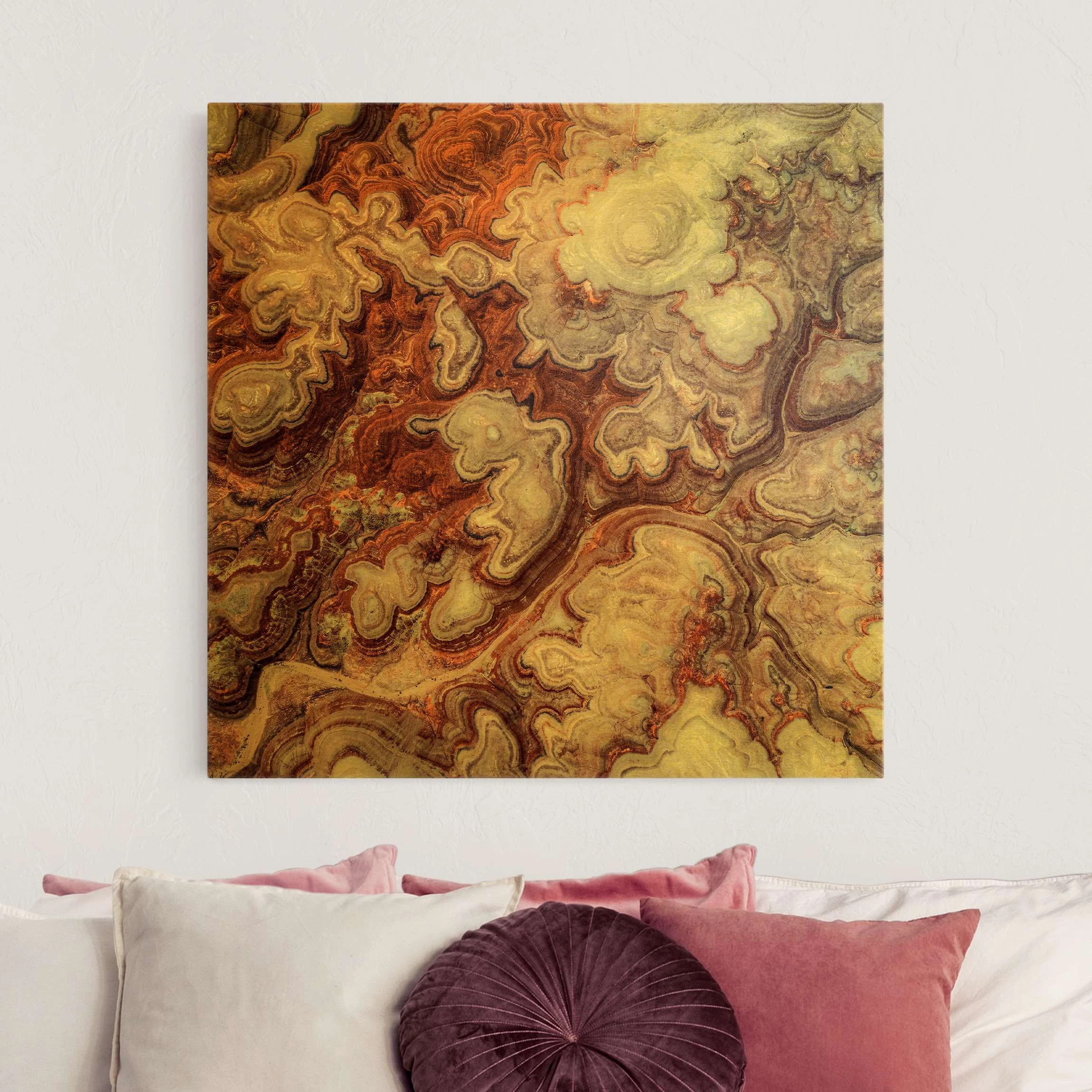 Leinwandbild Gold - Farbenpracht Von Utah In Braun – Bild 2