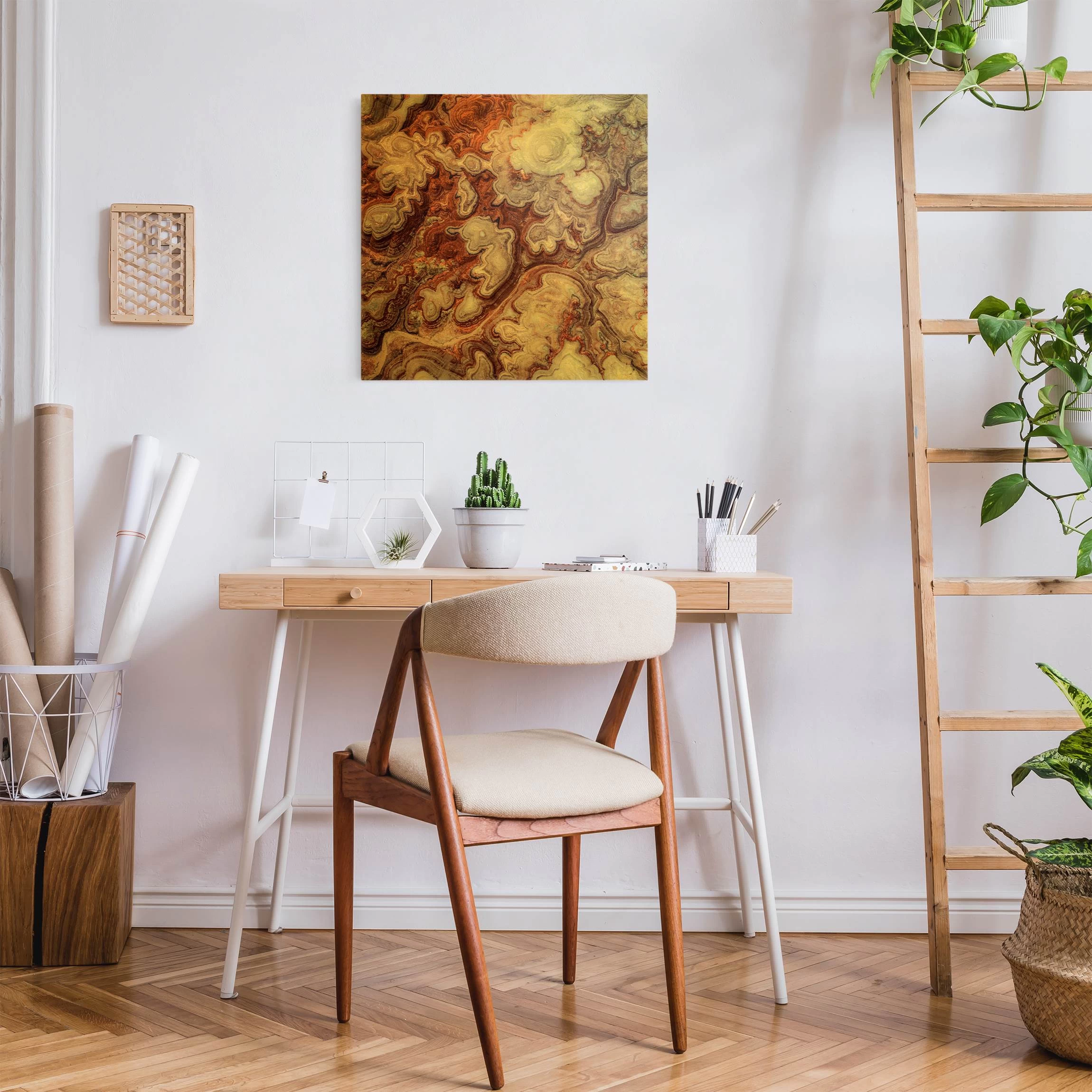 Leinwandbild Gold - Farbenpracht Von Utah In Braun – Bild 4