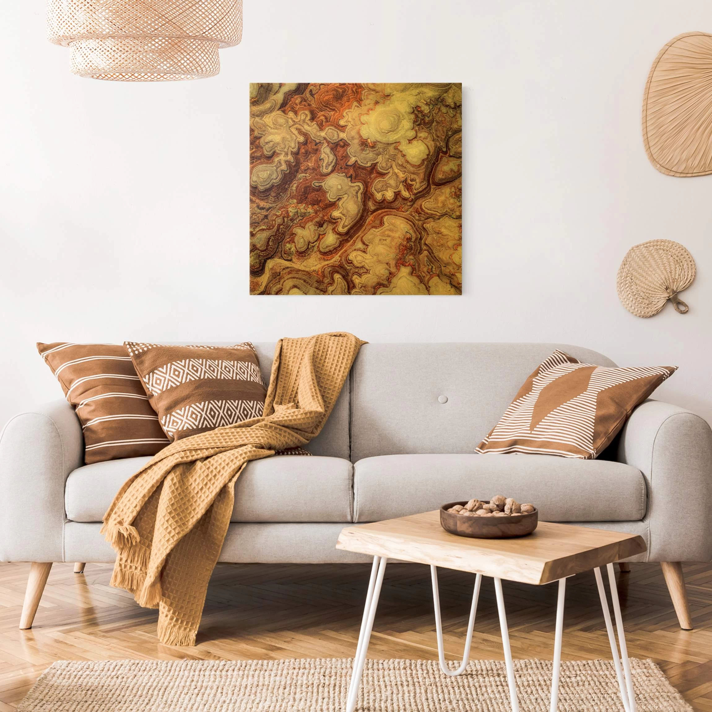 Leinwandbild Gold - Farbenpracht Von Utah In Braun – Bild 5