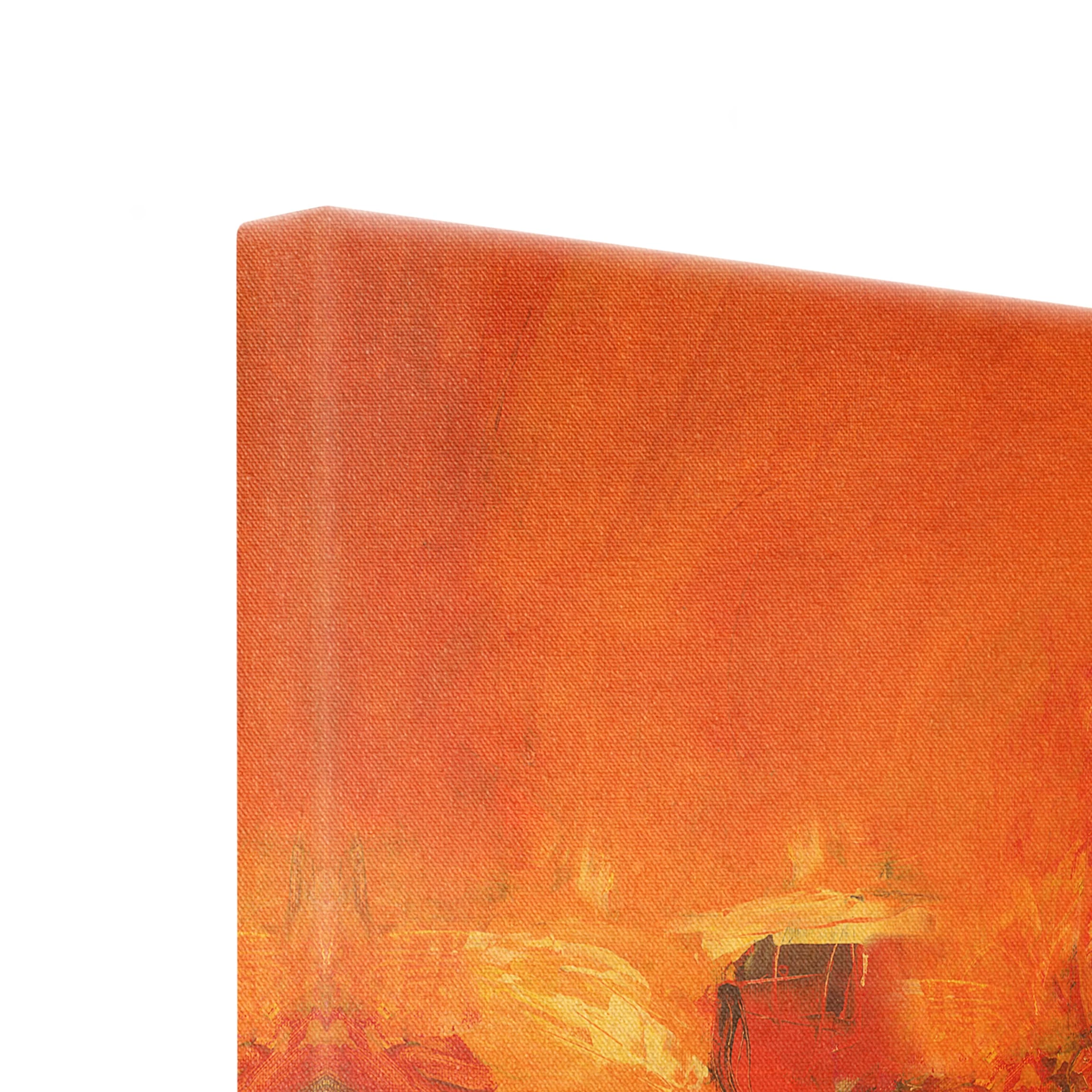 Leinwandbild Gold - Komposition In Orange In Orange – Bild 7