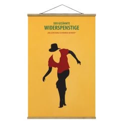 Stoffbild - Filmposter Der Gezähmte Widerspenstige In Gelb