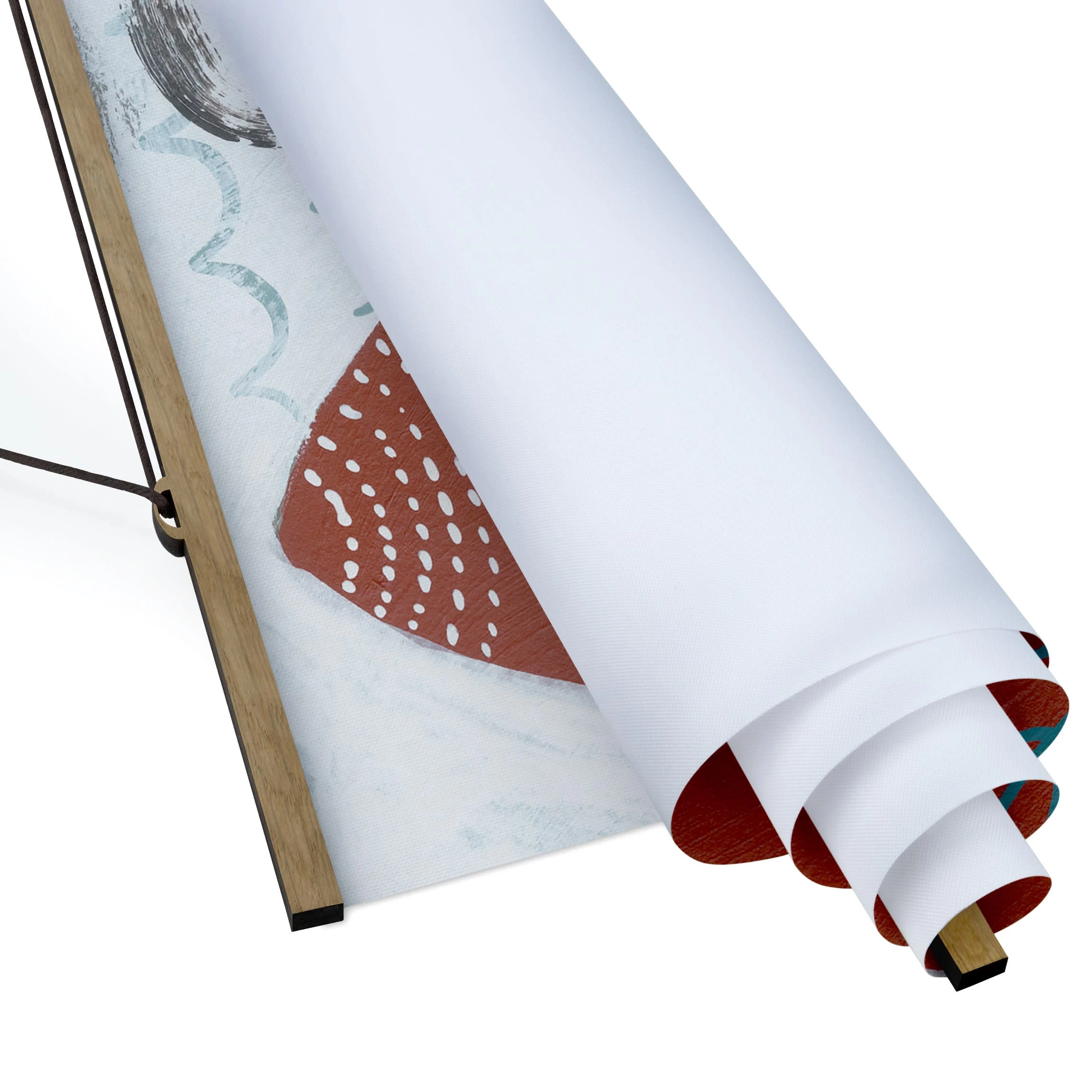 Stoffbild - Karneval Der Formen In Beere II In Violett – Bild 6