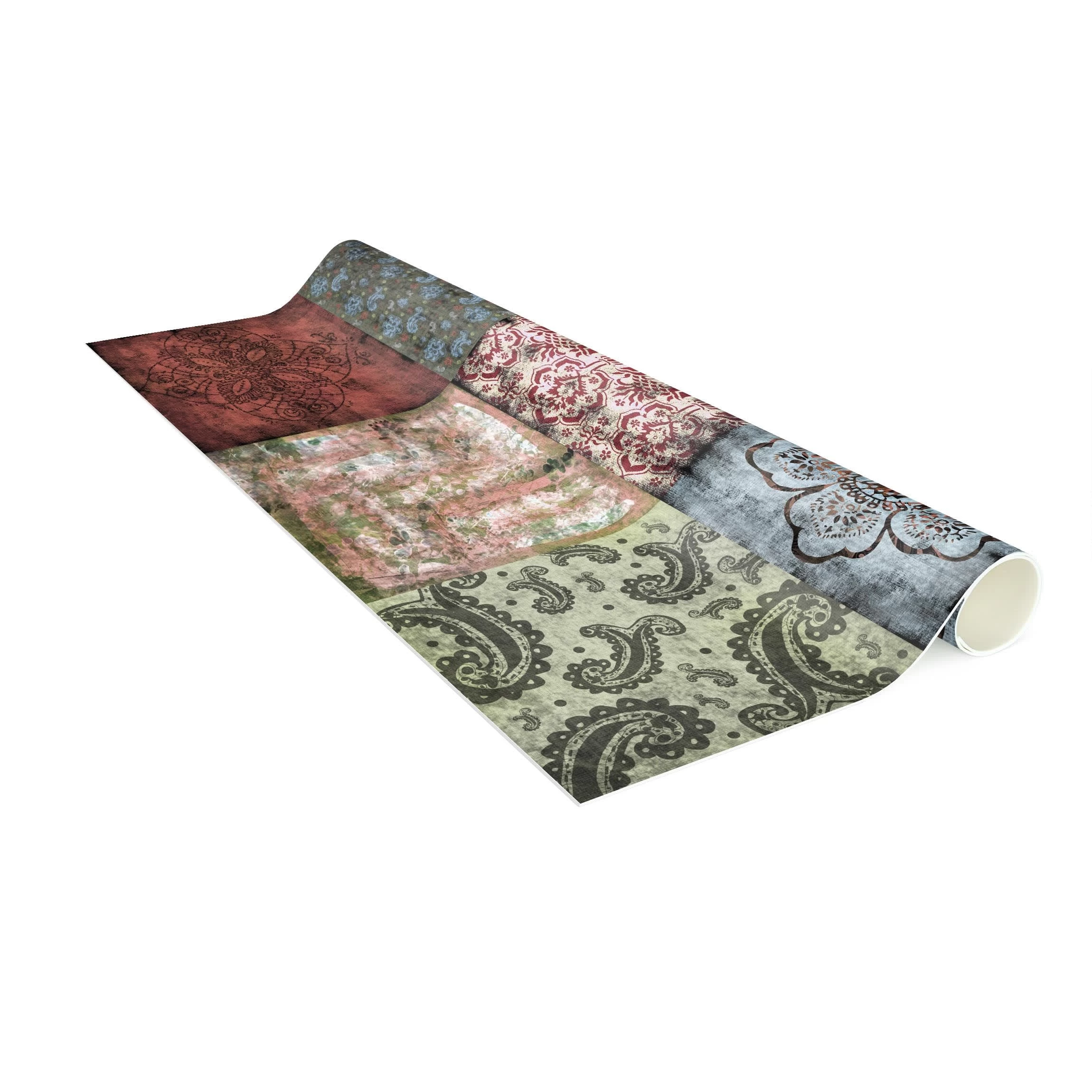 Vinyl-Teppich - Old Patterns In Bunt – Bild 6
