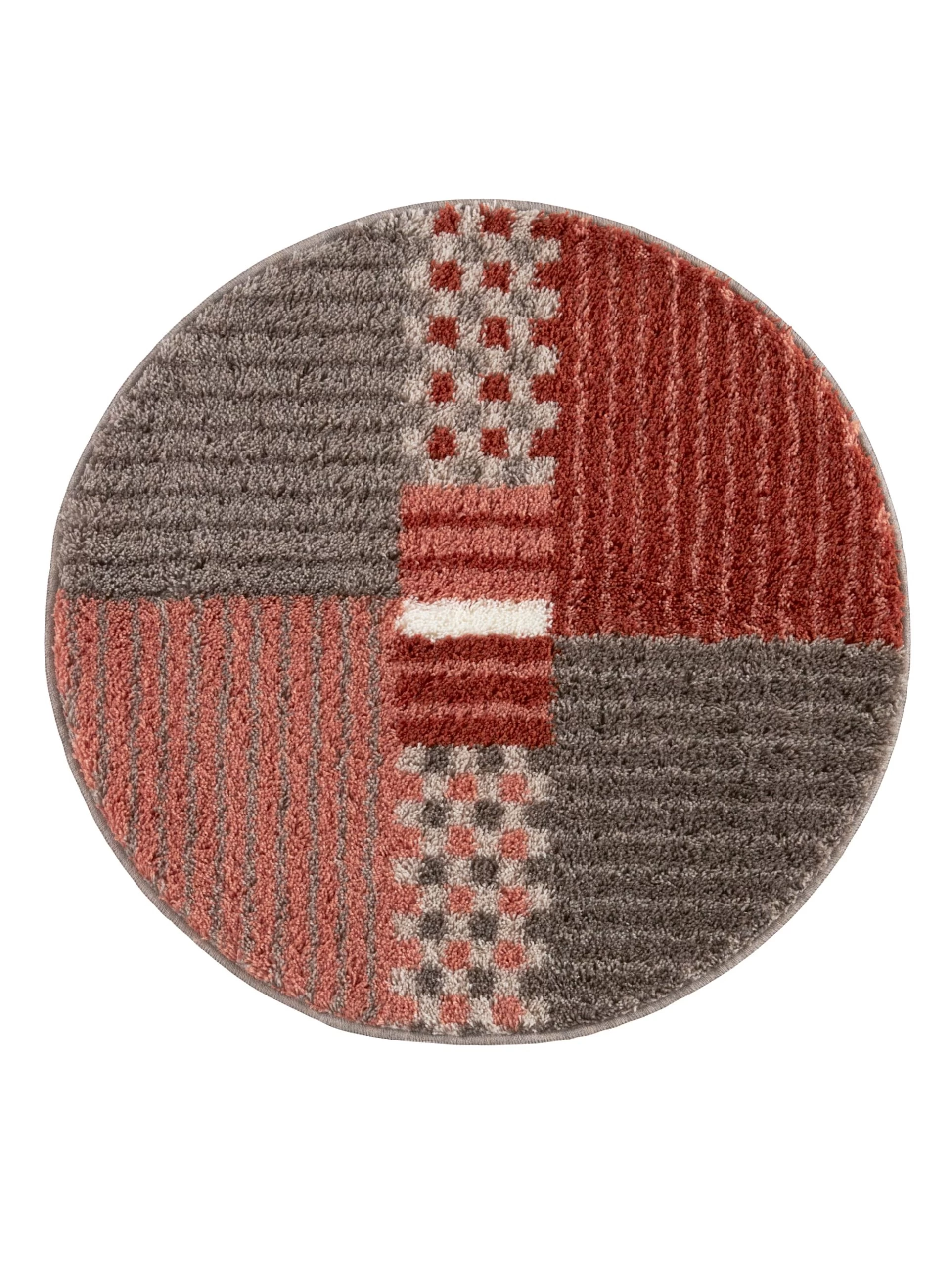 Badematte Rund 'Cham' In Koralle – Bild 2