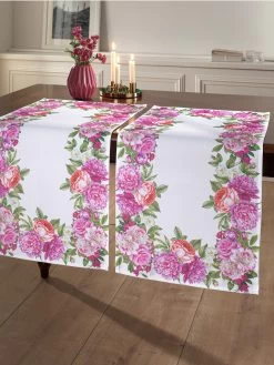 Tischwäsche 'Yumi' In Weiß, Rosé