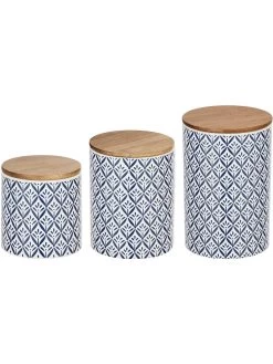 Wenko Aufbewahrungsdosen Lorca 3-teiliges Set In Braun