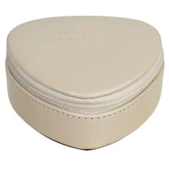 Merino Moda Schmuckdose Leder 9 Cm In Beige