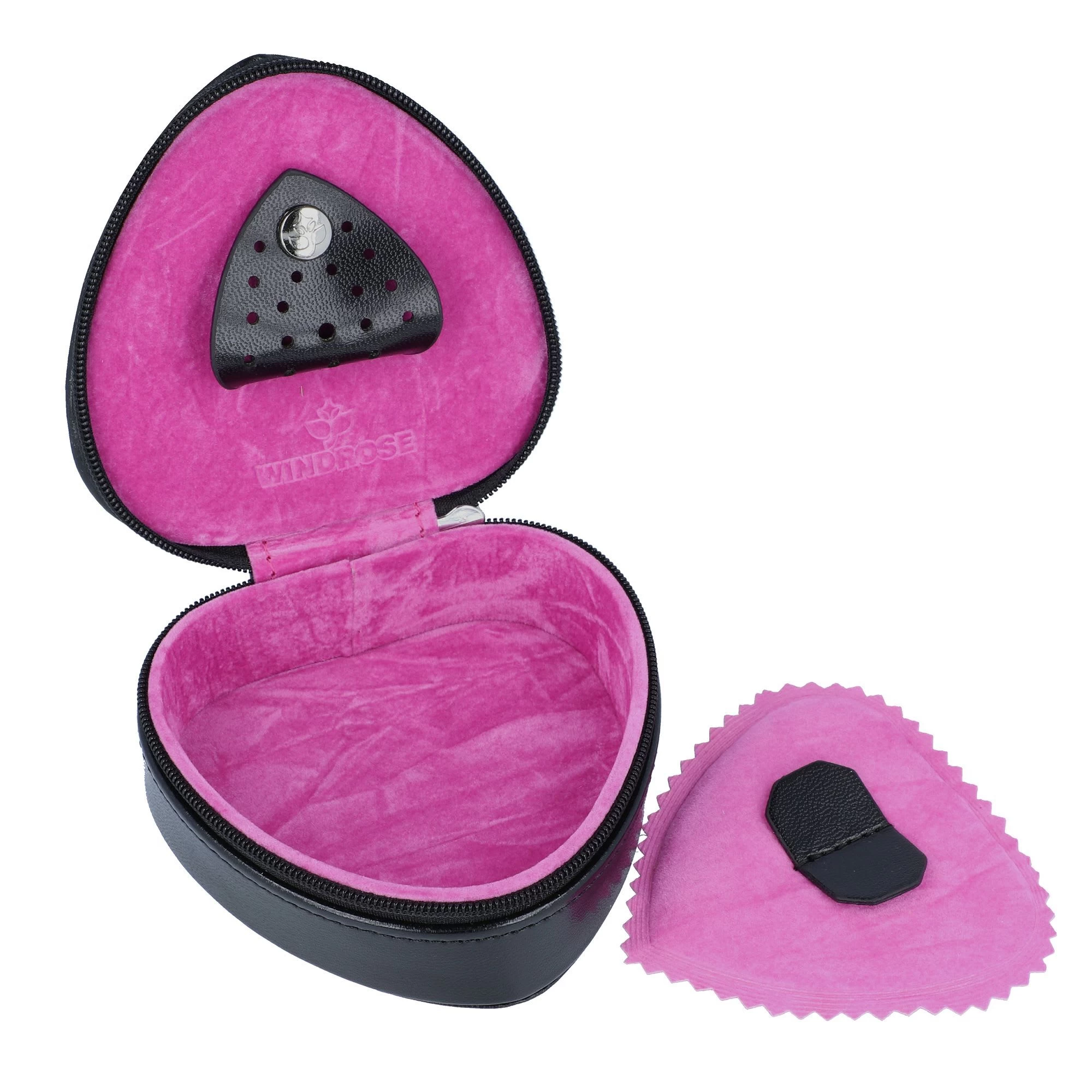 Merino Moda Schmuckdose Leder 9 Cm In Schwarz – Bild 3