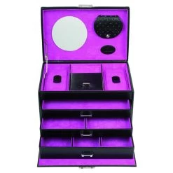 Merino - Schmuckkoffer 24.5 Cm In Schwarz