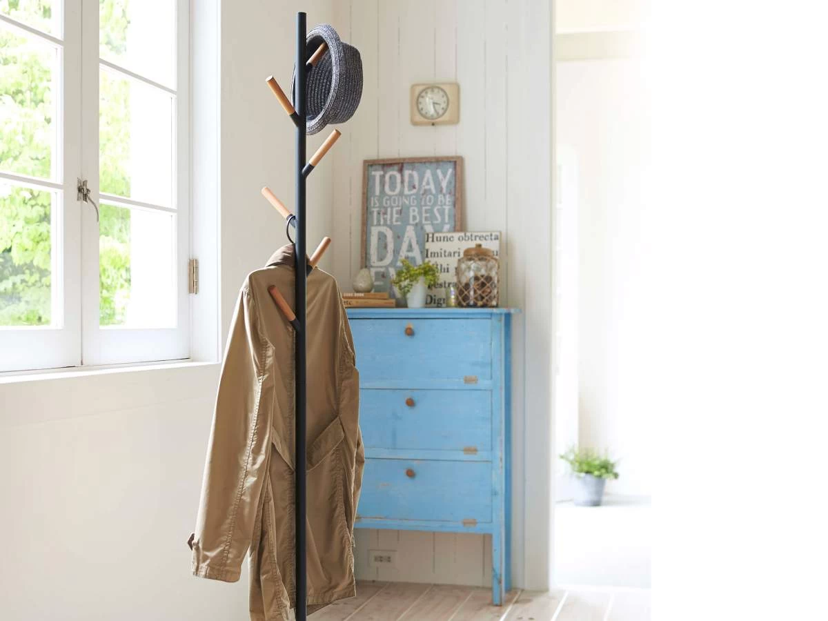 Yamazaki Garderobenständer Plain 176cm In Schwarz – Bild 2