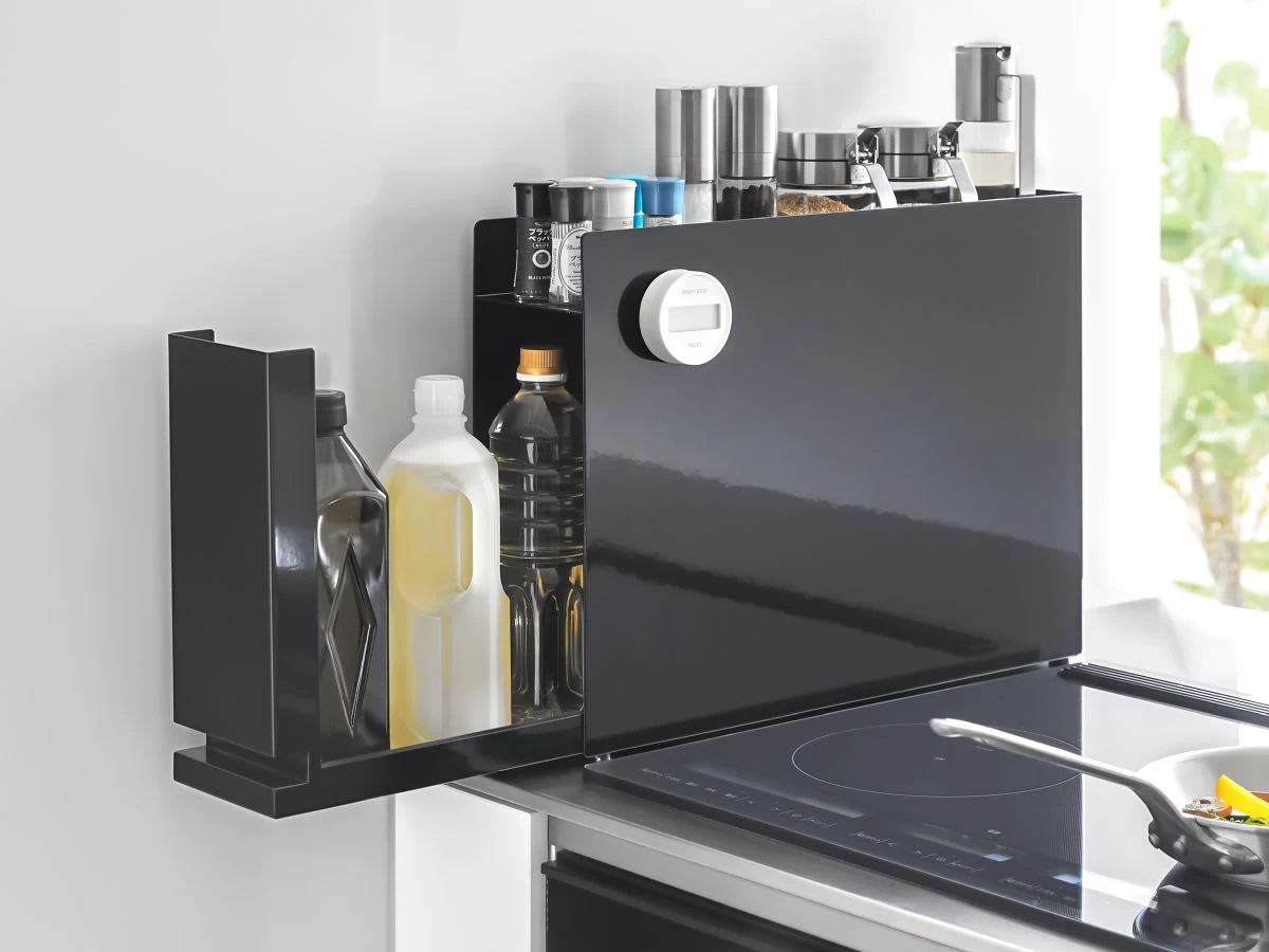 Yamazaki Gewürzregal Tower 50x36x12cm In Schwarz – Bild 2