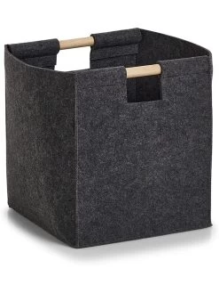 Aufbewahrungskorb In Anthrazit - (B)30 X (H)35 X (T)30 Cm