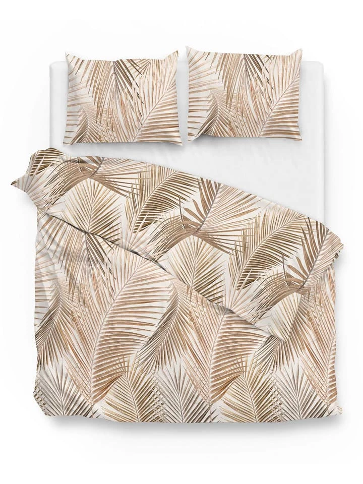 Bettwäsche-Set "Cato" In Beige/ Braun – Bild 2