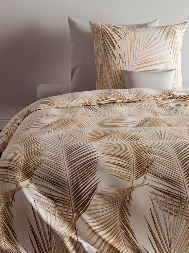Bettwäsche-Set "Cato" In Beige/ Braun – Bild 3
