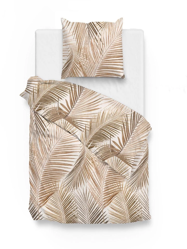 Bettwäsche-Set "Cato" In Beige/ Braun